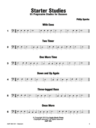 Starter Studies - Basson - Philip Sparke - Partition - Basson
